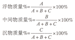 浮物質(zhì)量公式